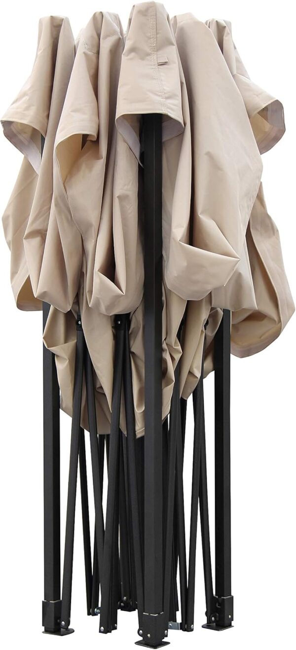 Сгъваема Шатра ЛУКС Бежов 3×3м – подсилена конструкция, UV и водоустойчив плат