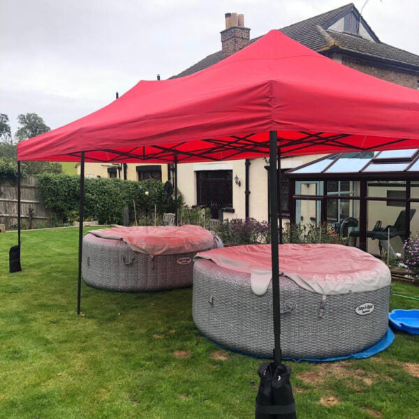 Сгъваема градинска шатра 3×6м – голямо покритие, стабилна конструкция и водоустойчив плат