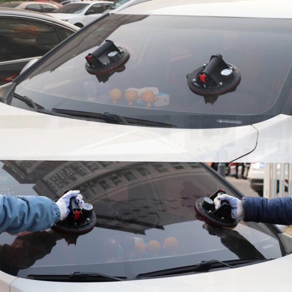 Вакуумна вендуза KraftWorld Ø200мм и Машина за Рязане на Плочки с Лазерен Водач 1200мм