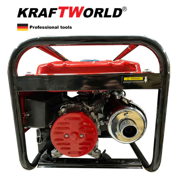 3,5kW Четиритактов Генератор за ток KraftWorld – Агрегат с акумулатор и електростартер