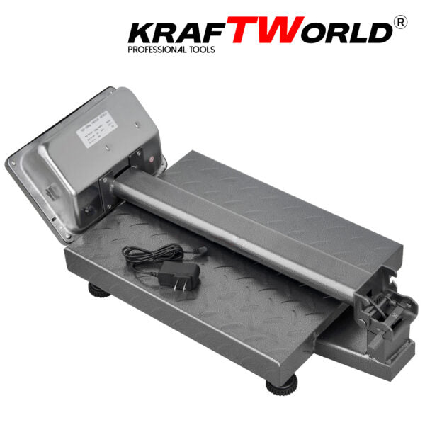 Електронен платформен кантар KraftWorld – до 150 кг, платформа 30×40 см
