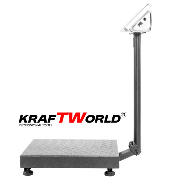 Електронен платформен кантар KraftWorld – до 300 кг, платформа 45×60см