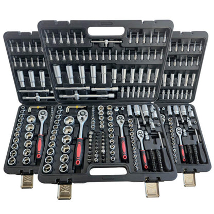 Комплект инструменти KraftWorld гедоре 172 части – хром-ванадиева стомана