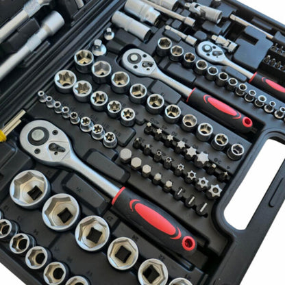 Комплект инструменти KraftWorld гедоре 172 части – хром-ванадиева стомана