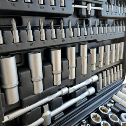 Комплект инструменти KraftWorld гедоре 172 части – хром-ванадиева стомана