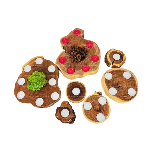 Свещник от дърво – ръчна изработка