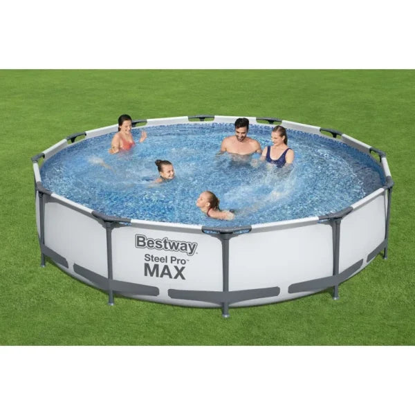 Сглобяем Басейн Steel Pro Max 3.66m X 76Cm – Голям, Удобен с Филтърна помпа