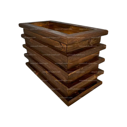 Градинска кашпа правоъгълна 3D