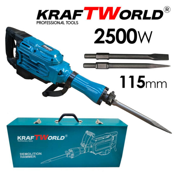 KraftWorld Къртач 2500W с Метален Куфар – Максимална Мощност за Тежки Проекти
