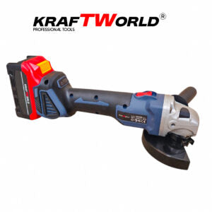 Акумулаторен Ъглошлайф 125мм Kraftworld с 2 Батерии в Куфар