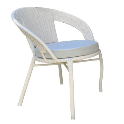 Градински Ратанов Стол Teresa – Удобен, Водоустойчив за Градина, Балкон и Тераса