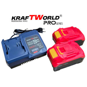 KraftWorld 2в1 Акумулаторен Комплект – Ударен Винтоверт и Мини Резачка с 2 Батерии