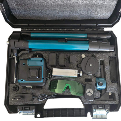 Самонивелиращ Лазерен Нивелир 4D с 16 Линиии Зелен Лазер и Тринога в Куфар