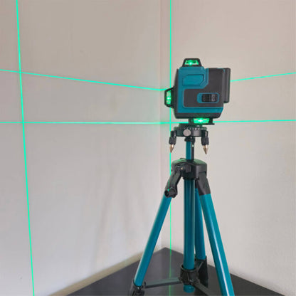 Самонивелиращ Лазерен Нивелир 4D с 16 Линиии Зелен Лазер и Тринога в Куфар