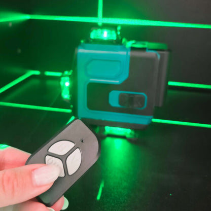 Самонивелиращ Лазерен Нивелир 4D с 16 Линиии Зелен Лазер и Тринога в Куфар