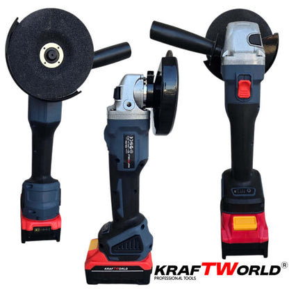 Акумулаторен комплект KraftWorld 5в1 – Лазерен Нивелир, Гайковерт – Винтоверт, Перфоратор, Ъглошлайф