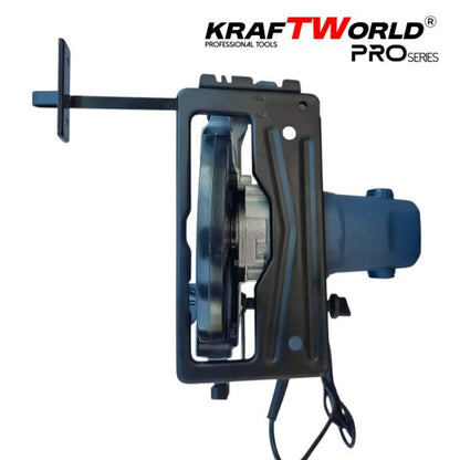 Електрически ръчен циркуляр KraftWorld 1600 W, диск 190mm, регулируем ъгъл 45°