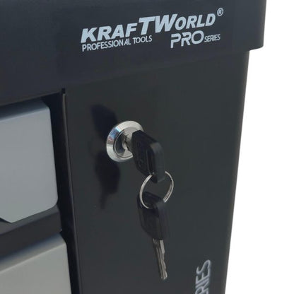 Професионален Шкаф с инструменти KraftWorld PRO 7 Пълни Чекмеджета – 258 Инструмента