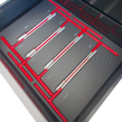 Професионален Шкаф с инструменти KraftWorld PRO 7 Пълни Чекмеджета – 258 Инструмента