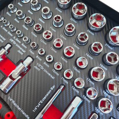 Професионален Шкаф с инструменти KraftWorld PRO 7 Пълни Чекмеджета – 258 Инструмента