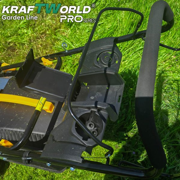 Самоходна бензинова косачка KraftWorld 5в1 с мулчиране и кош 65L