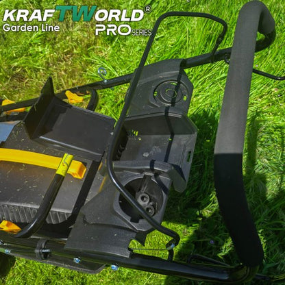 Самоходна бензинова косачка KraftWorld 5в1 с мулчиране и кош 65L