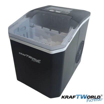 Ледогенератор KraftWorld KW-2766 – 12kg/24h, 2 размера лед, 6–8 минути