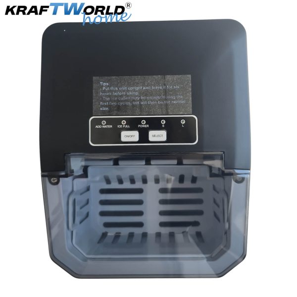 Ледогенератор KraftWorld KW-2766 – 12kg/24h, 2 размера лед, 6–8 минути