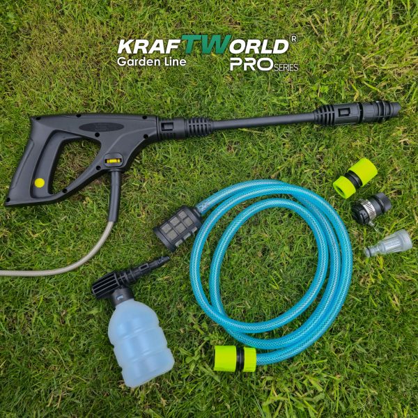 Електрическа водоструйка KraftWorld 1600W – 130 Bar, 360L/h