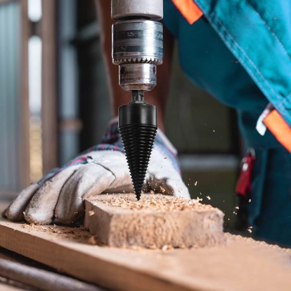 Конус за цепене на дърва 32 мм KraftWorld – приставка за перфоратор SDS