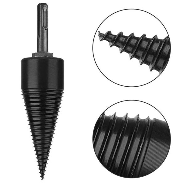 Конус за цепене на дърва 32 мм KraftWorld – приставка за перфоратор SDS