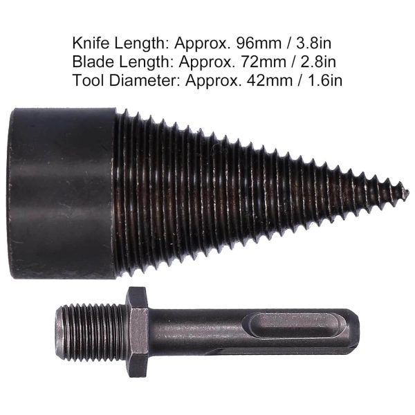 Конус за цепене на дърва 42 мм KraftWorld – приставка за перфоратор SDS