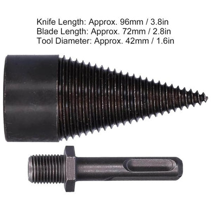 Конус за цепене на дърва 42 мм KraftWorld – приставка за перфоратор SDS