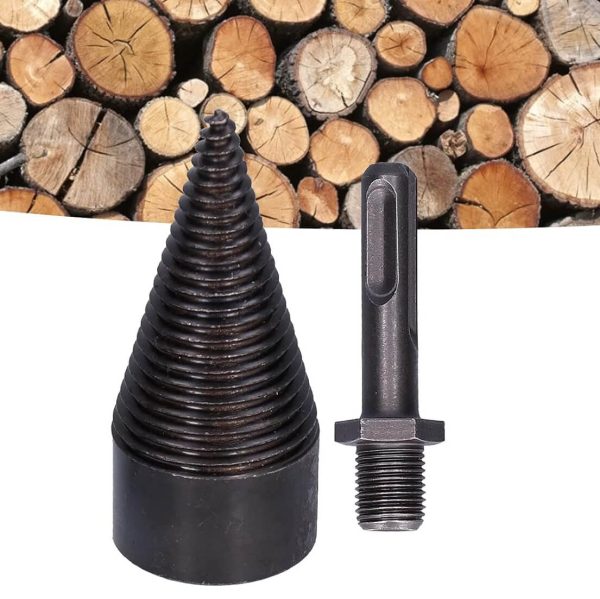 Конус за цепене на дърва 42 мм KraftWorld – приставка за перфоратор SDS