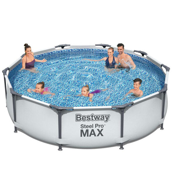 Кръгъл Сглобяем Басейн Steel Pro Max 3.66m X 76Cm – Голям, Удобен с Филтърна помпа