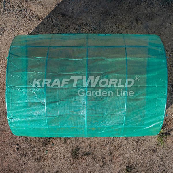 Оранжерия KraftWorld 4×2.5×2м – Парник с усилена конструкция и 8 прозореца, армирано UV покритие