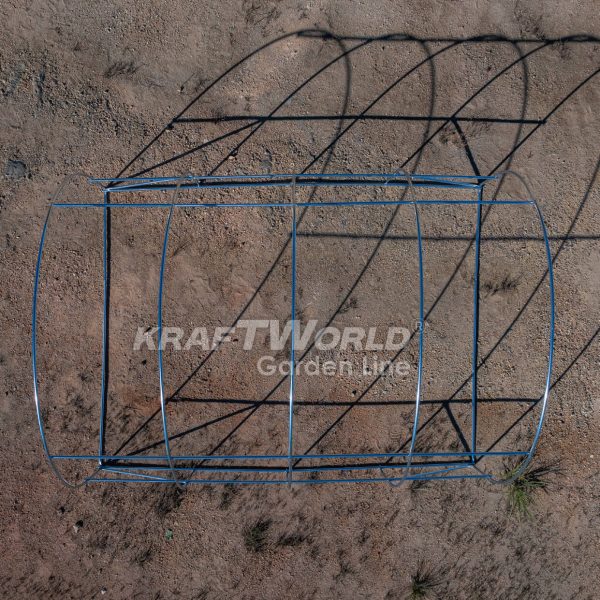 Оранжерия KraftWorld 4×2.5×2м – Парник с усилена конструкция и 8 прозореца, армирано UV покритие