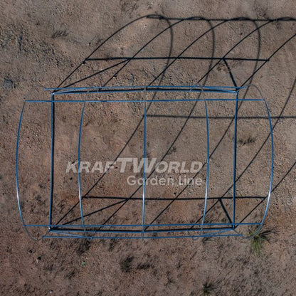 Оранжерия KraftWorld 4×2.5×2м – Парник с усилена конструкция и 8 прозореца, армирано UV покритие