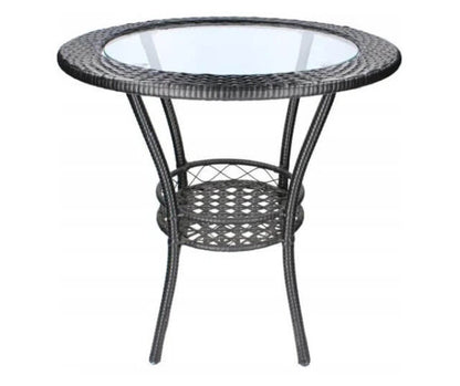 Градински Ратанов Комплект Teresa – Маса и Два Стола – Идеален за Отдих на Открито!