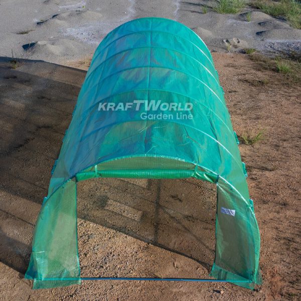 Премиум парник / тунелна оранжерия KraftWorld 6×3×2м – подсилена конструкция,армирано покритие