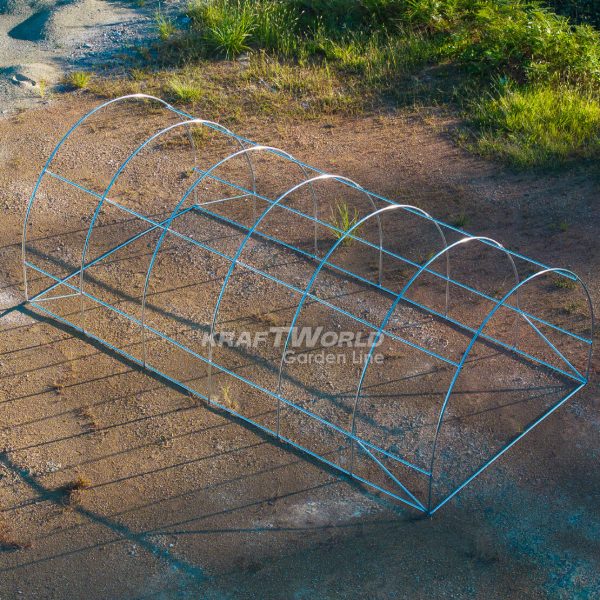 Тунелна Оранжерия – Парник 5×3×2 м – подсилени тръби, UV защита,10 прозореца