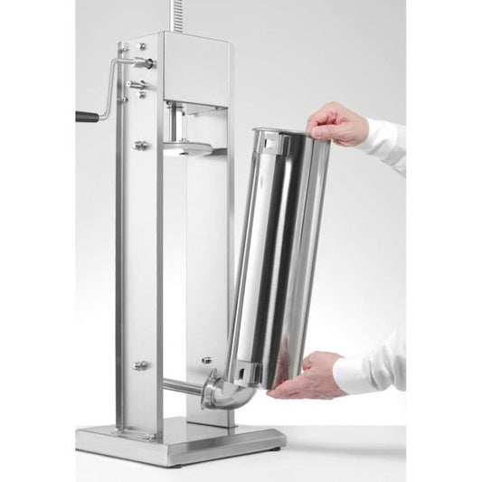 Пълначка за месо 7 литра от неръждаема стомана | Професионална вертикална машина за колбаси