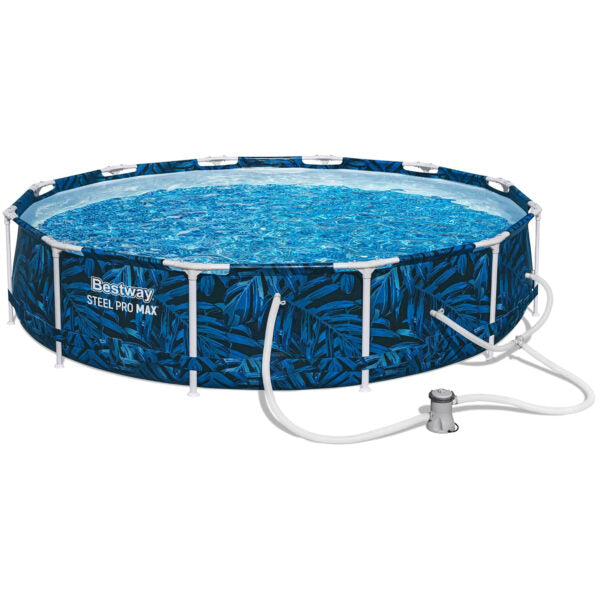 Кръгъл Сглобяем Басейн Steel Pro Max 3.05m X 66cm – Голям, Удобен с Филтърна помпа