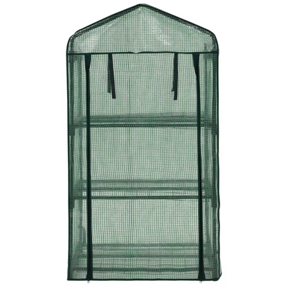 Мини парник-оранжерия с 3 рафта – 89×50×164 см, стоманена рамка