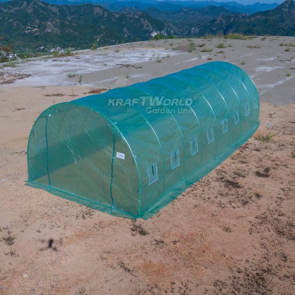 Резервно покривало за оранжерия 8×3×2 м – армирано UV4, KraftWorld Garden Line