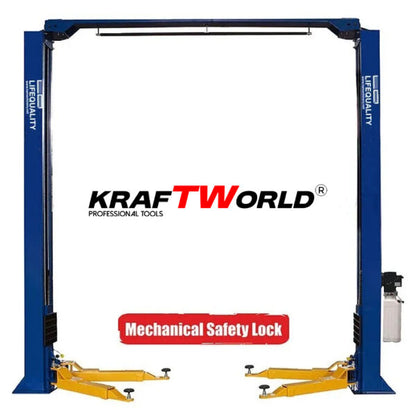 Мощен двуколонен подемник за 5 тона – идеален за автомобили и лекотоварни камиони