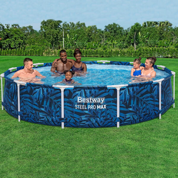Кръгъл Сглобяем Басейн Steel Pro Max 3.05m X 66cm – Голям, Удобен с Филтърна помпа
