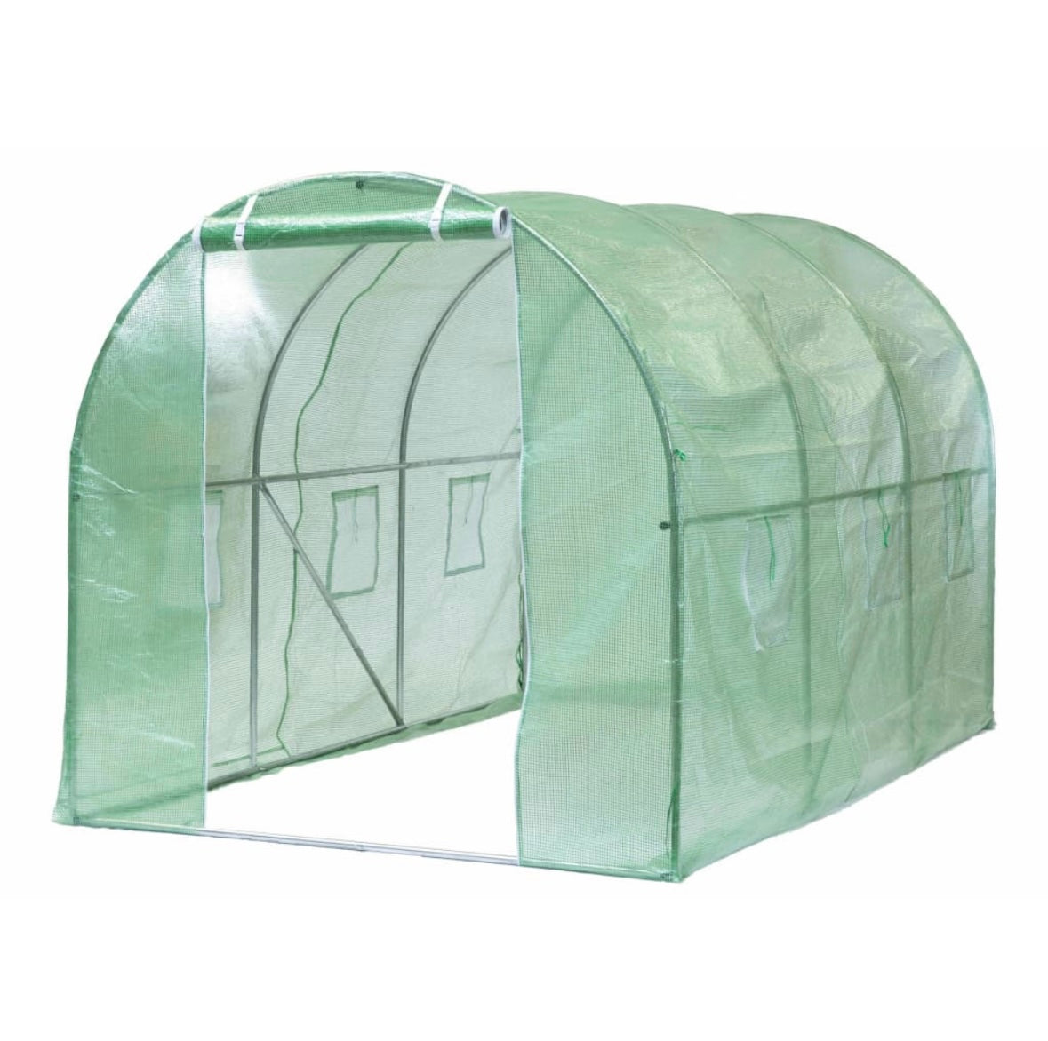 Тунелна Оранжерия 300×200×200см Парник със стоманена конструкция и UV защита