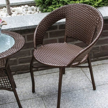 Градински Ратанов Стол Teresa – Удобен, Водоустойчив за Градина, Балкон и Тераса