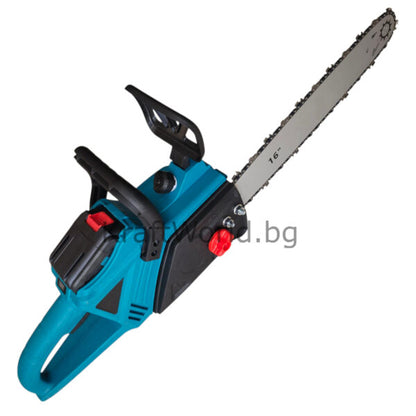 Акумулаторна Резачка за Дърва 40 см с Двойна Батерия, 2 Шини и 2 Вериги